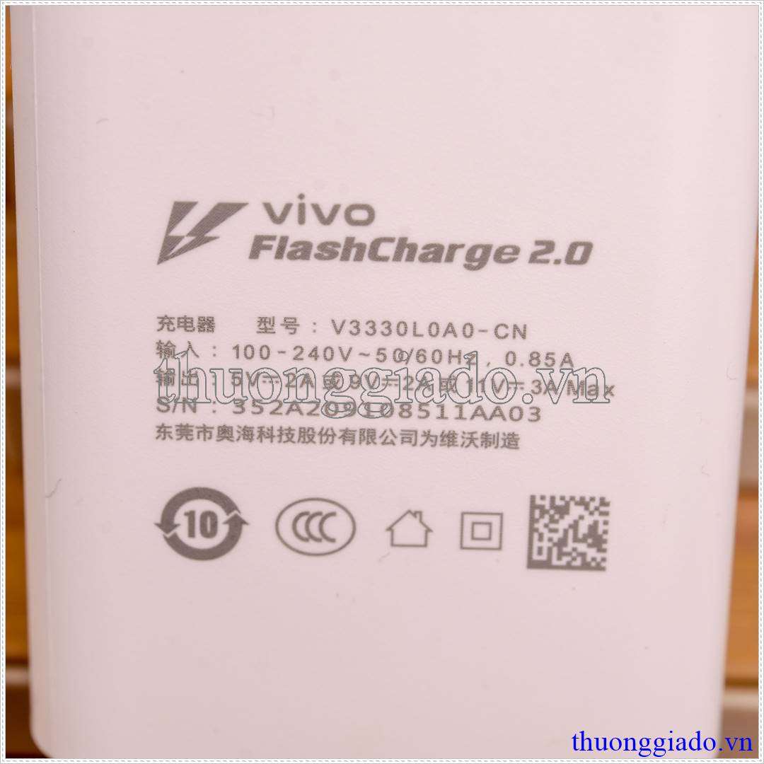 Sạc nhanh Vivo 33W Chính Hãng V3330L0A0-CN
