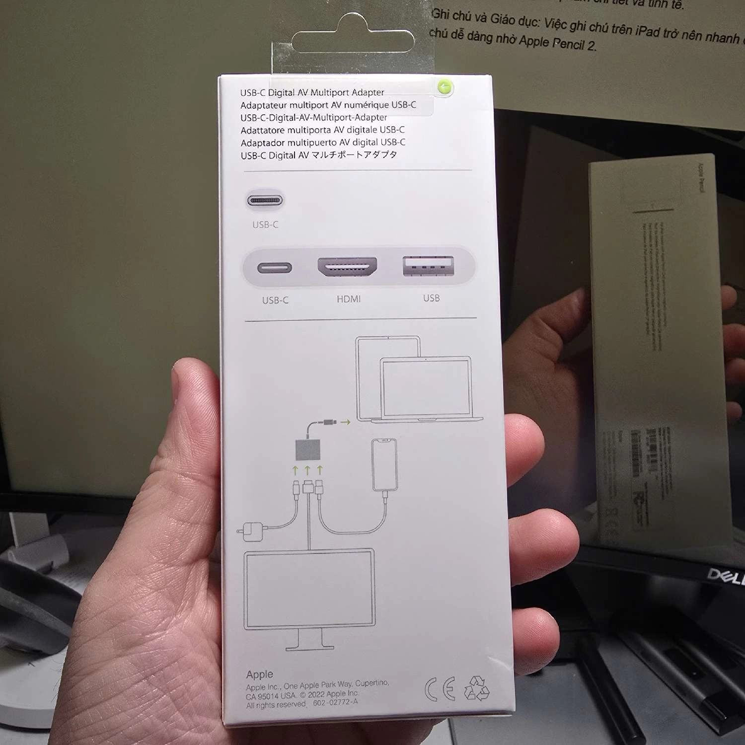 Cáp chuyển đổi Apple USB-C to Digital AV Multiport Adapter Chính Hãng Cáp chuyển đổi Apple USB-C to Digital AV Multiport Adapter Chính Hãng