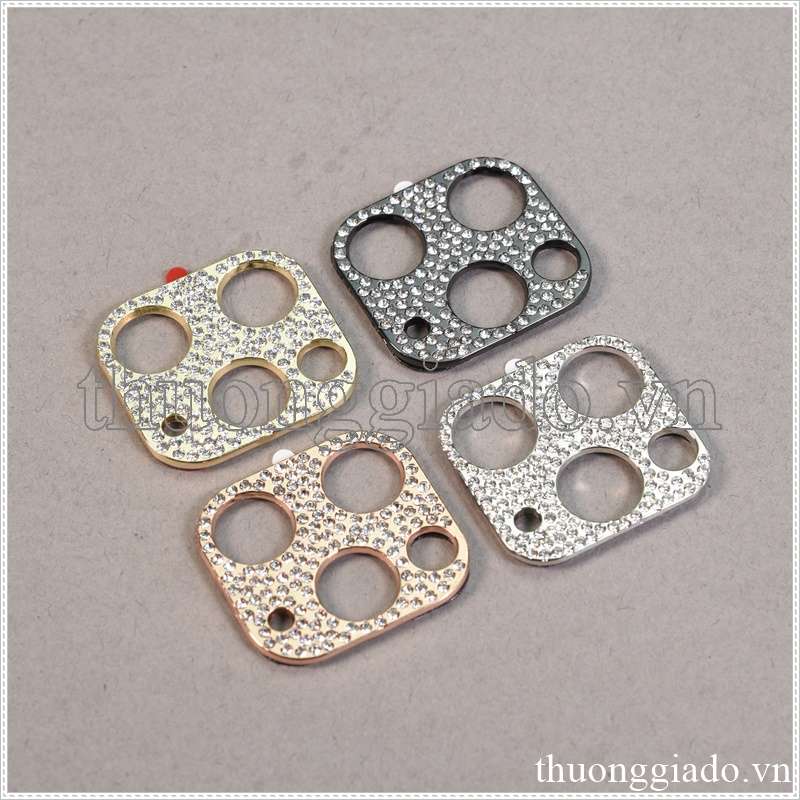 Dán kính camera sau, ốp hợp kim đính đá bảo vệ kính camera iPhone 11/ iPhone 11 Pro/ iPhone 11 Pro Max