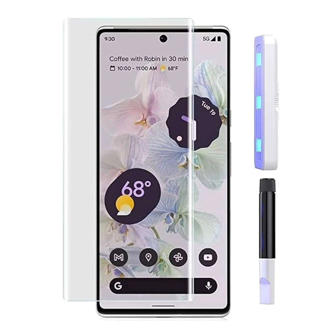 Miếng dán kính cường lực Google Pixel 7 Pro keo nước   đèn UV