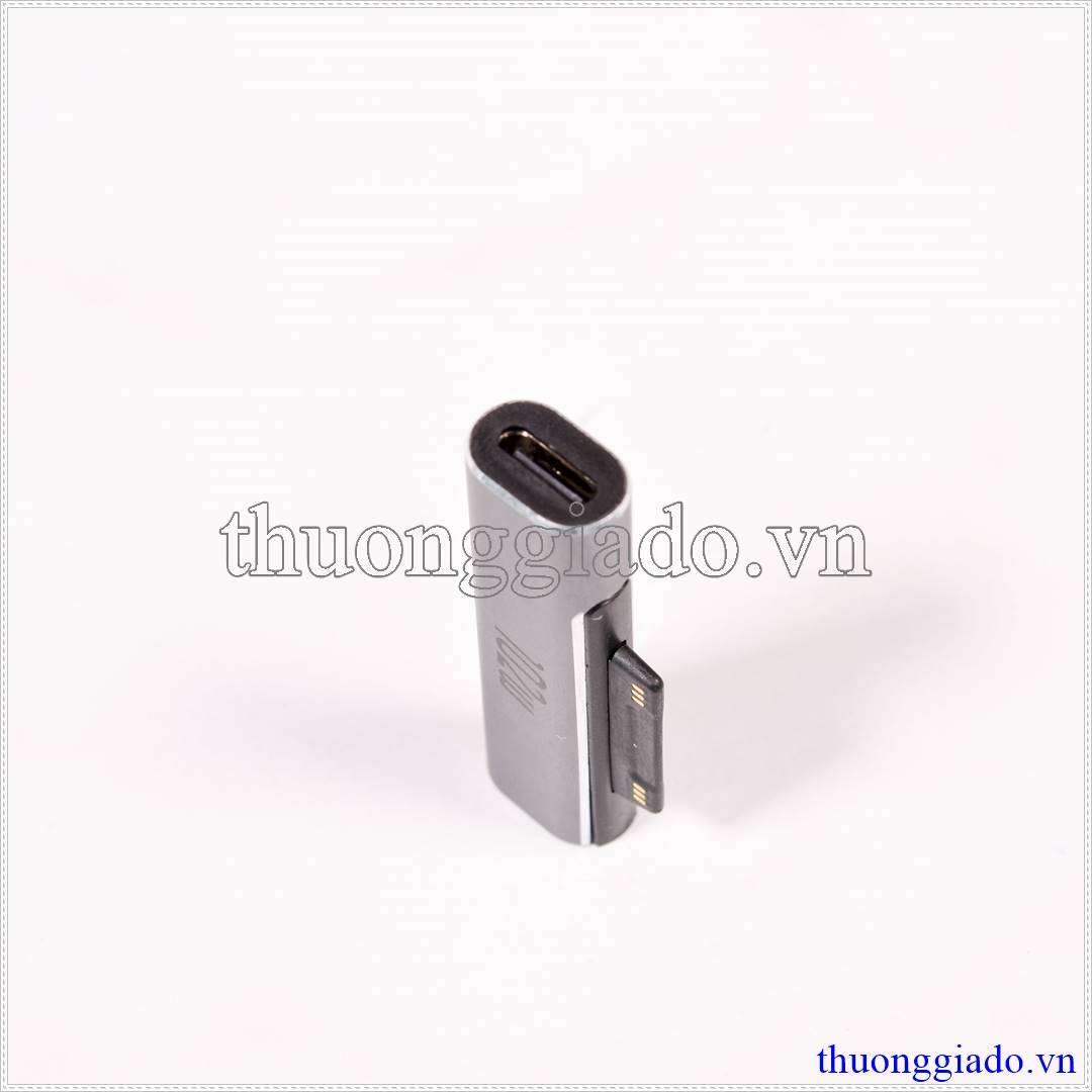 Đầu chuyển đổi chân sạc Type C sang Surface Pro 3/4/5/6/7/Go/ Surface Book 1/2/3 (max102W)