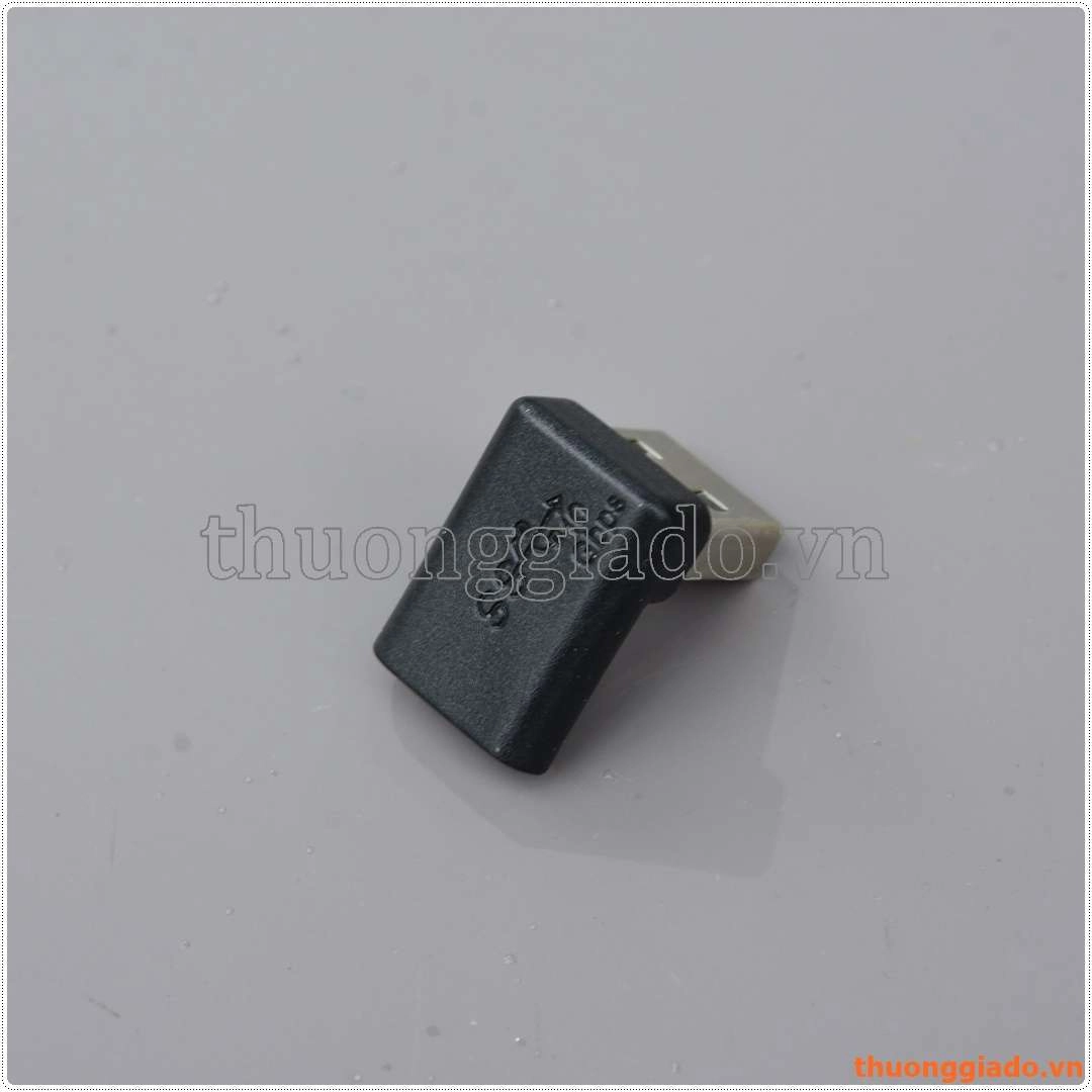 Đầu chuyển đổi cổng đực USB-A sang cổng cái Type-C (gập vuông 90 độ)