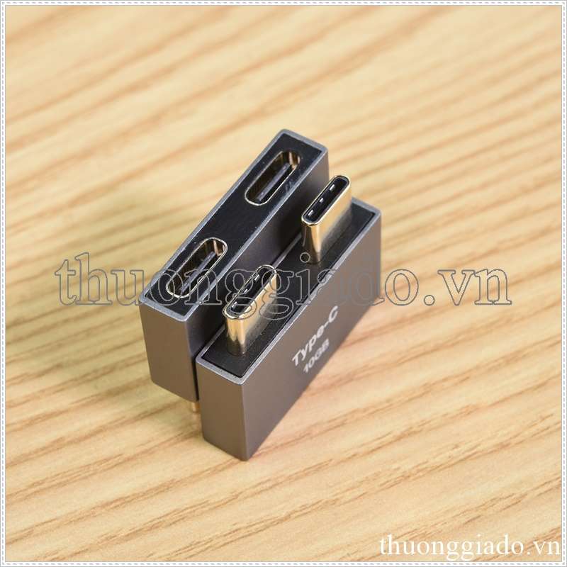 - Đầu chuyển đổi từ 2 đầu Type C Male sang đầu Type C Female và USB 3.0 Female (2 đầu đực Type C sang 2 đầu cái Type C)