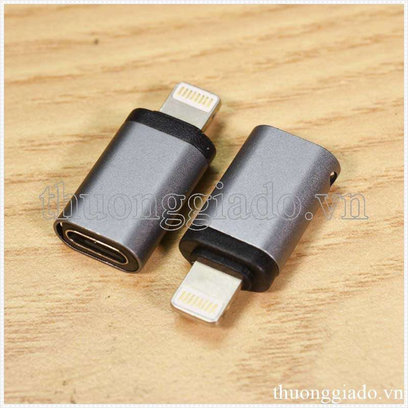 đầu chuyển đổi type c sang lightning, hỗ trợ sạc và truyền dữ liệu