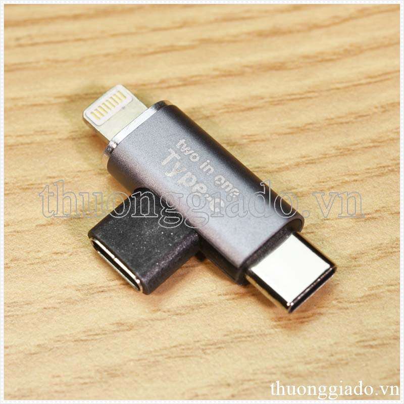 Đầu chuyển đổi Type C sang type c   lightning