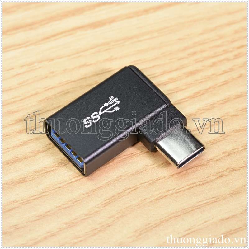 Đầu chuyển đổi Type C sang USB 3.0 (góc gập vuông 90 độ)