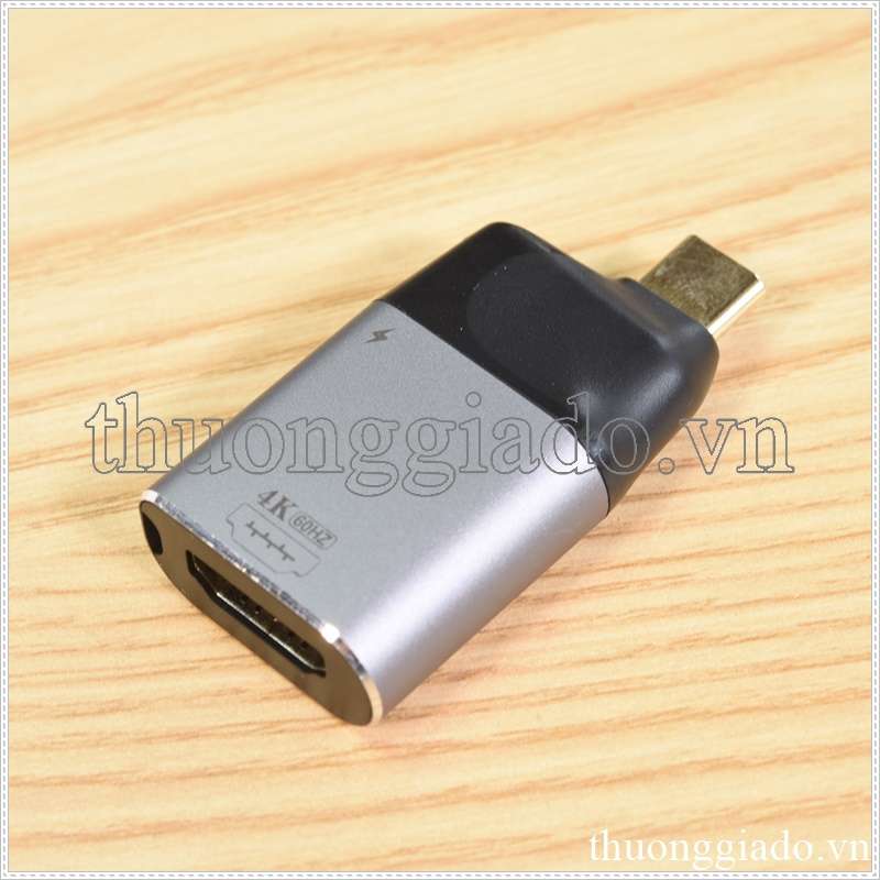 Đầu chuyển Type C sang HDMI 4K 60Hz có hỗ trợ cổng sạc điện