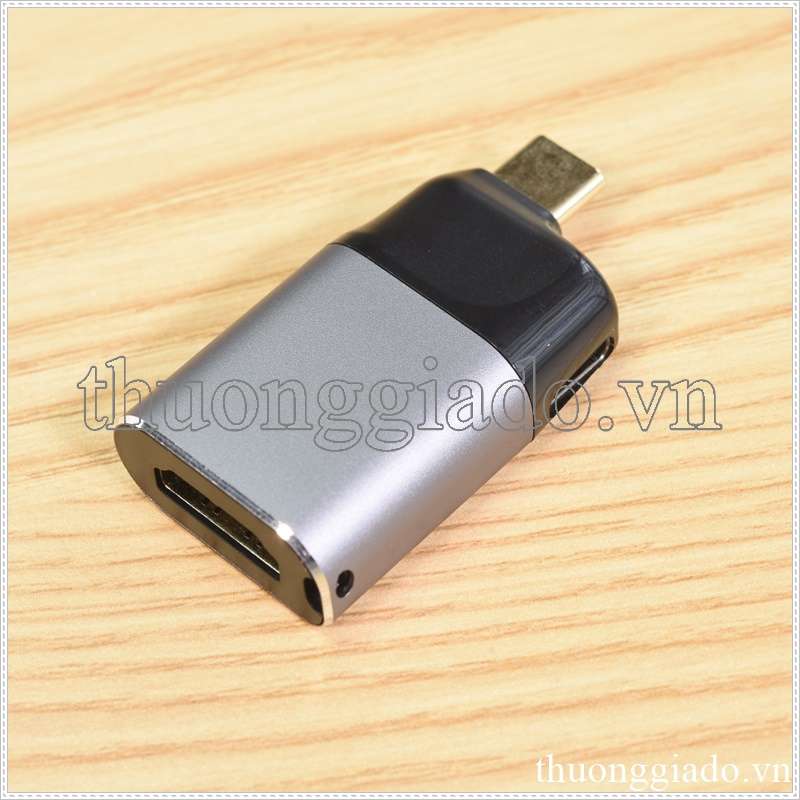 Đầu chuyển Type C sang HDMI 4K 60Hz có hỗ trợ cổng sạc điện