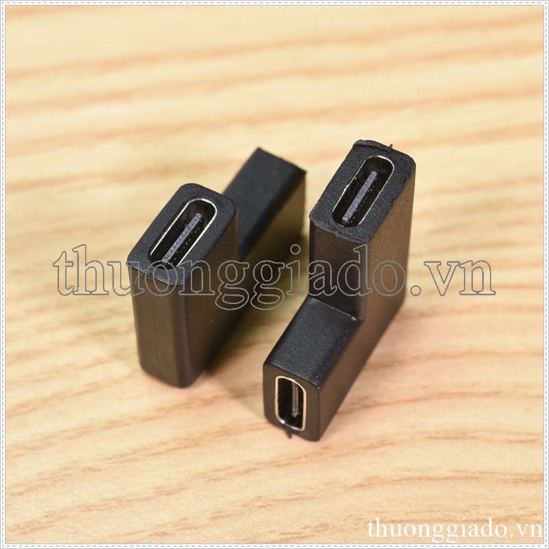 Đầu nối Type C 3.1 (2 đầu cái, gập góc vuông 90 độ)