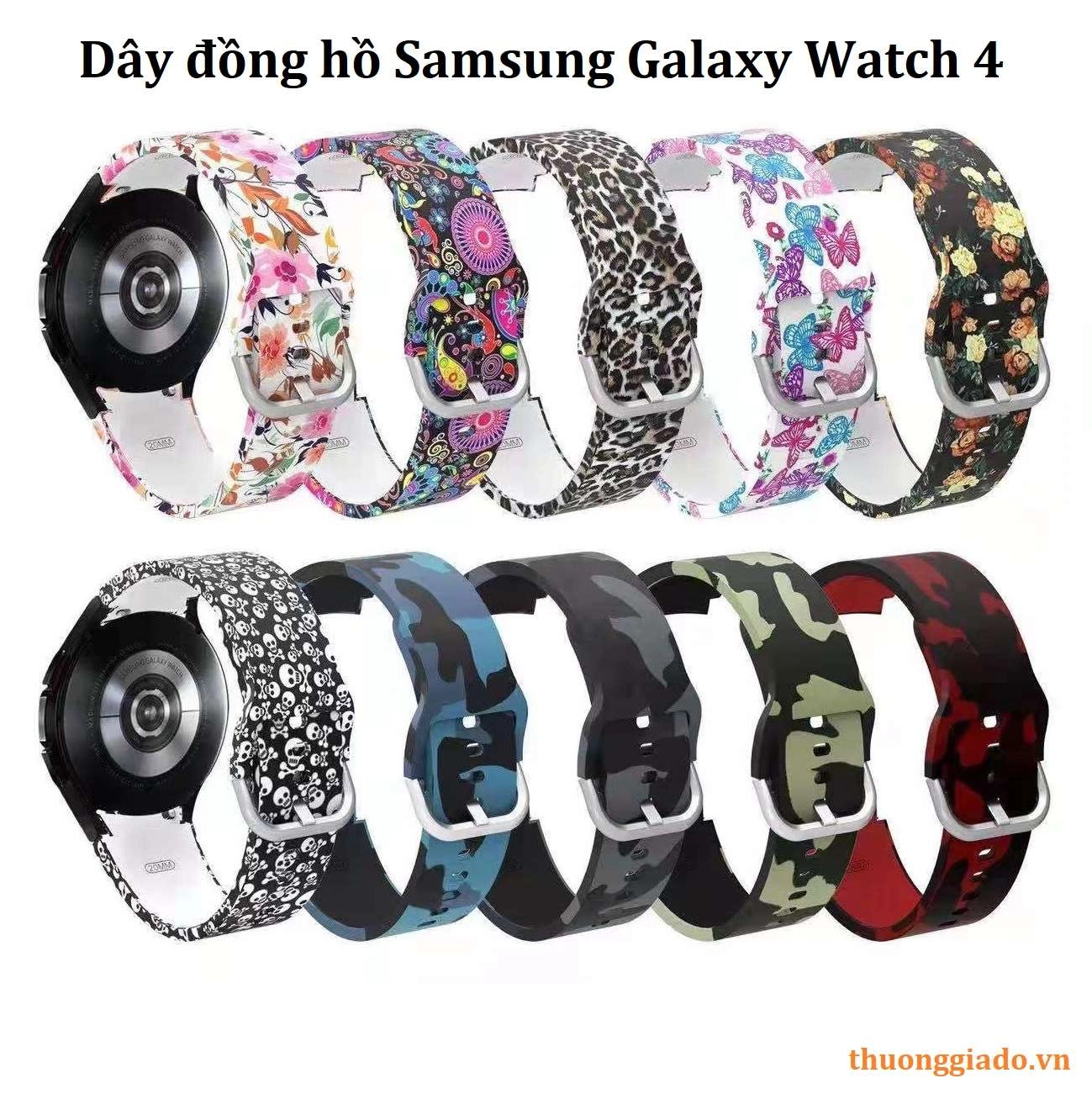 Dây Đồng Hồ Samsung Galaxy Watch 4 Họa Tiết Thời Trang | Giao Hàng Thu Tiền  Trên Mọi Miền Tổ Quốc