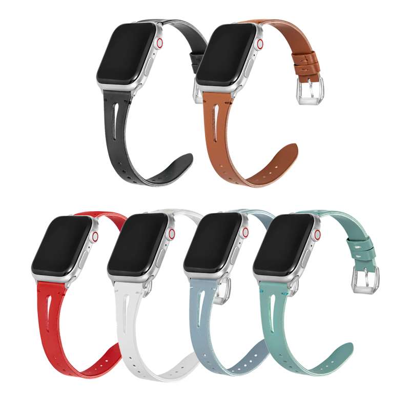 Dây đồng hồ Apple Watch 38mm/ 40mm/ 41mm/ 42mm/ 44mm/ 45mm (chất liệu da bò, họa tiết giọt nước) series 1 đến series 7
