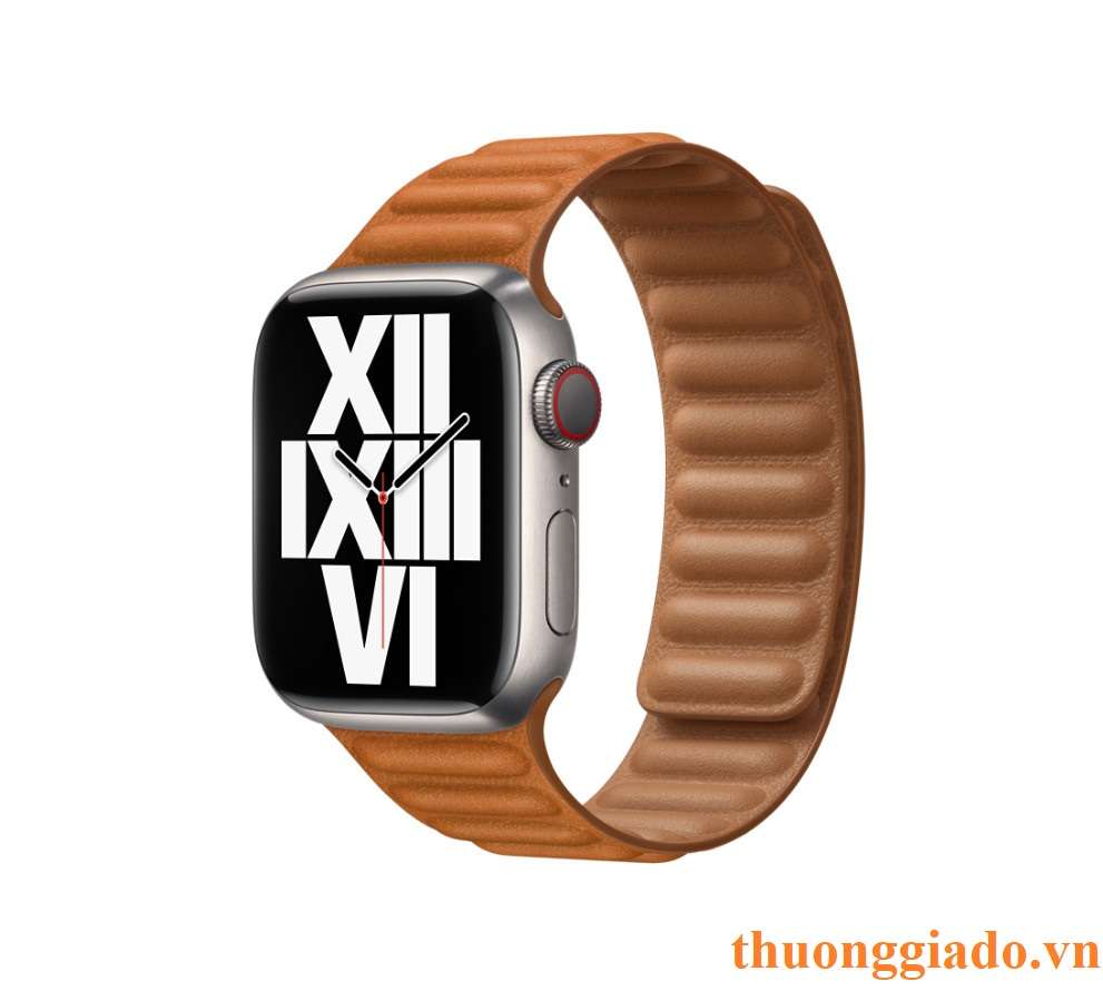 Dây đồng hồ Apple Watch 38mm/ 40mm/ 41mm/ 42mm/ 44mm/ 45mm (chất liệu da bò, phong cách Leather Link) series 1 đến series 7