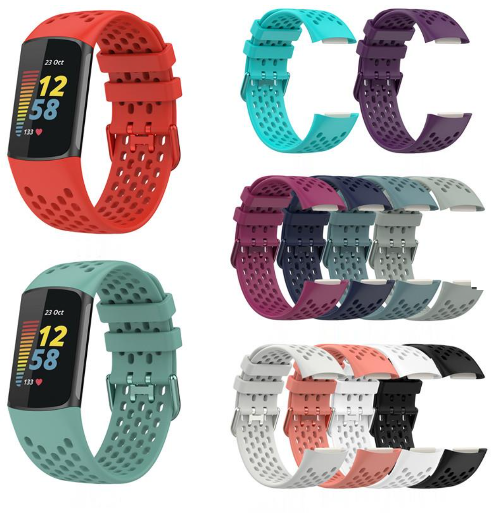 Dây đồng hồ Fitbit Charge 5 (chất liệu silicon, phong cách Nike)