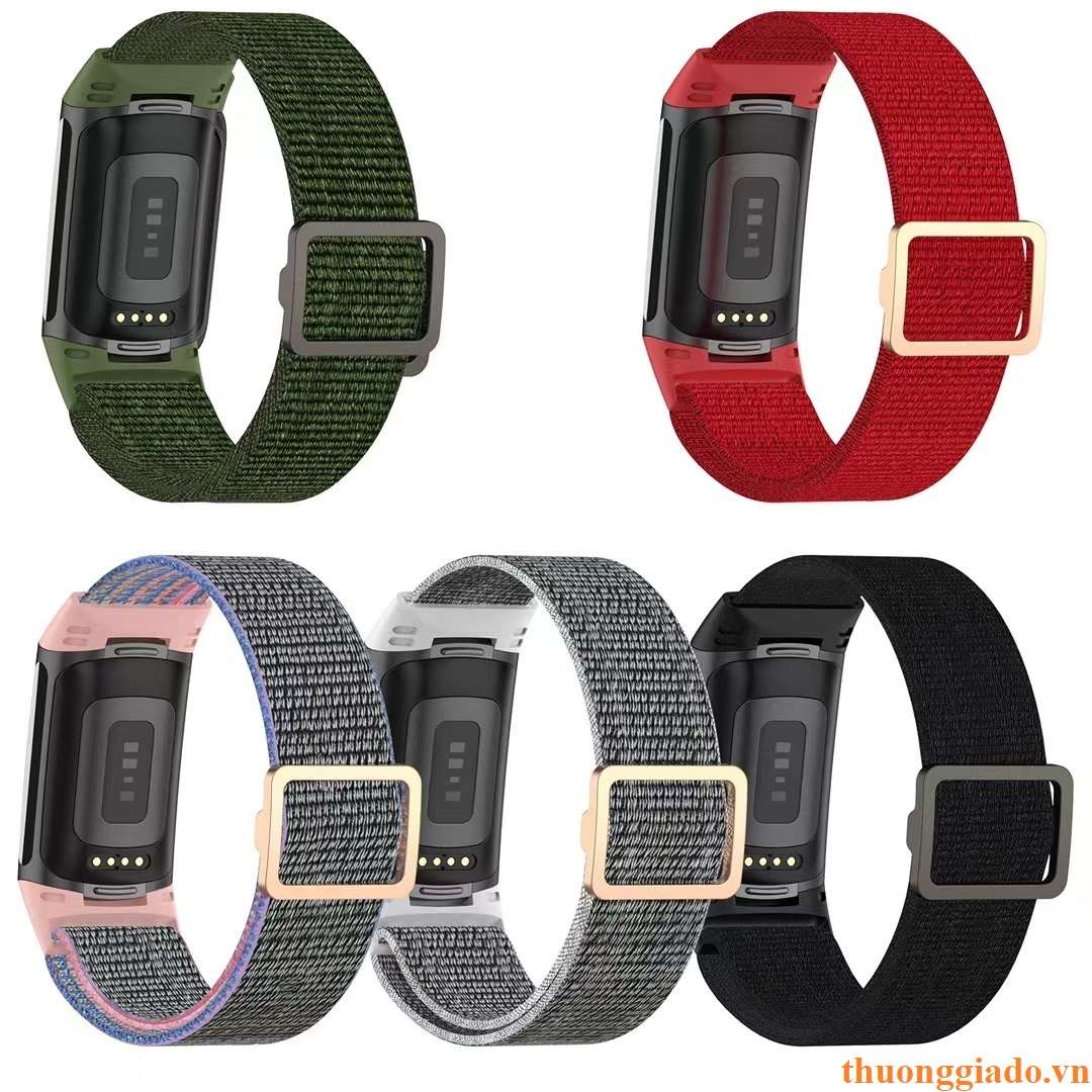 Dây đồng hồ Fitbit Charge 5 (chất liệu vải dệt, phong cách thể thao)