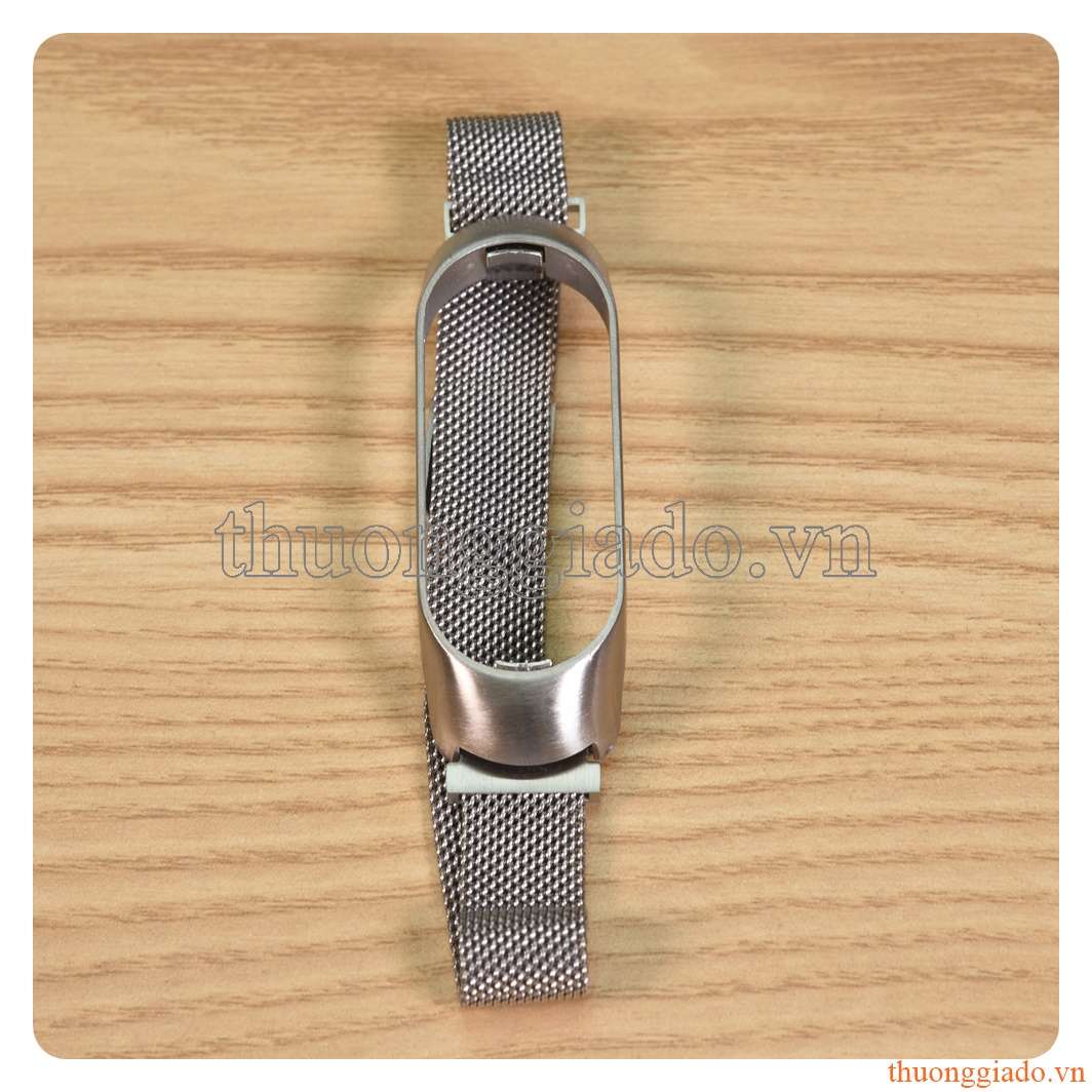 Dây mi band 5, dây mesh, chất liệu hợp kim khóa hít nam châm