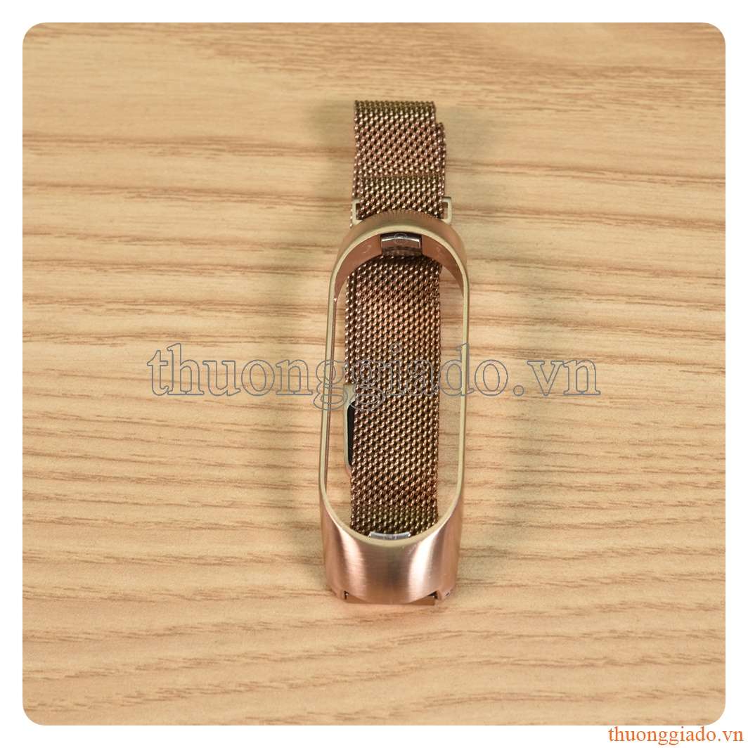 Dây mi band 5, dây mesh, chất liệu hợp kim khóa hít nam châm