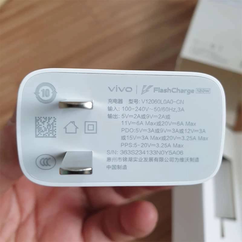 Bộ củ cáp sạc nhanh Vivo FlashCharge 120W Type-C