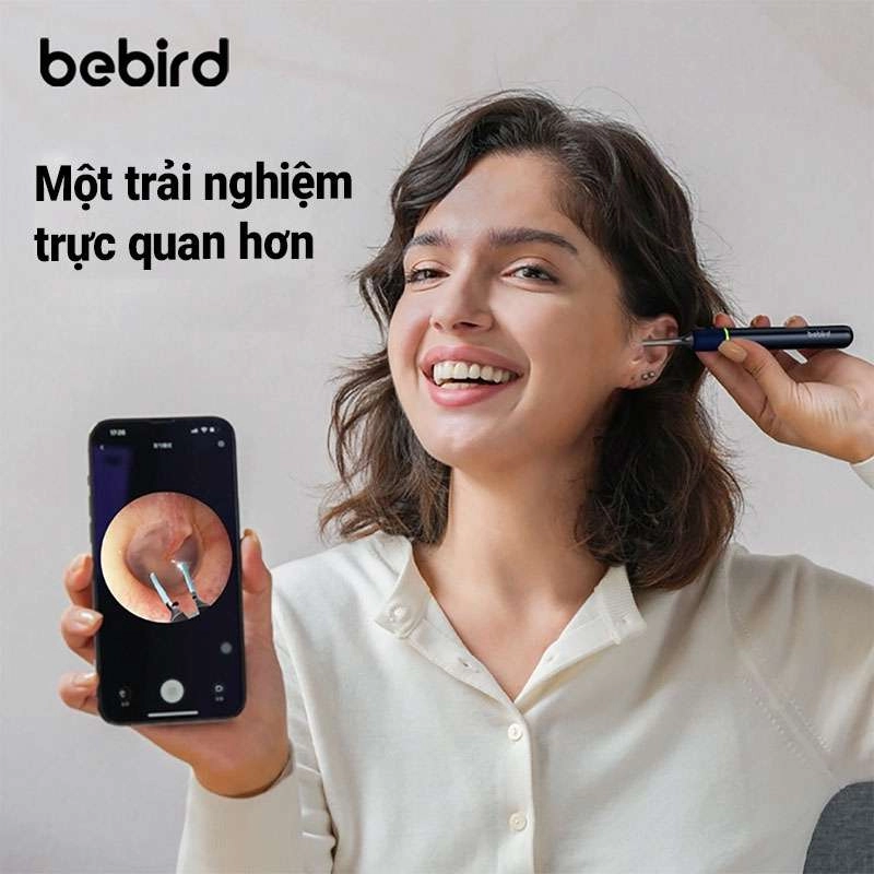 Dụng cụ lấy ráy tai Bebird Note 5/Note 5 Pro kèm ống camera nội soi có đầu gắp