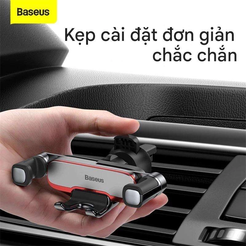 Giá đỡ điện thoại trên Ô tô Baseus Lateral Gravity kẹp cửa gió điều hòa