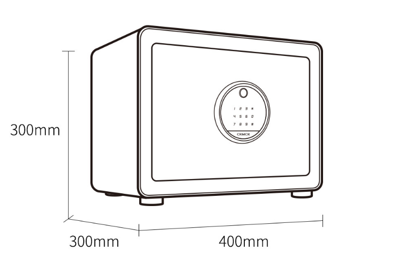 Két sắt gia đình thông minh chống trộm Xiaomi CRMCR Karma Anno Pro BGX-X1-30MP (khóa điện tử   khóa vân tay)