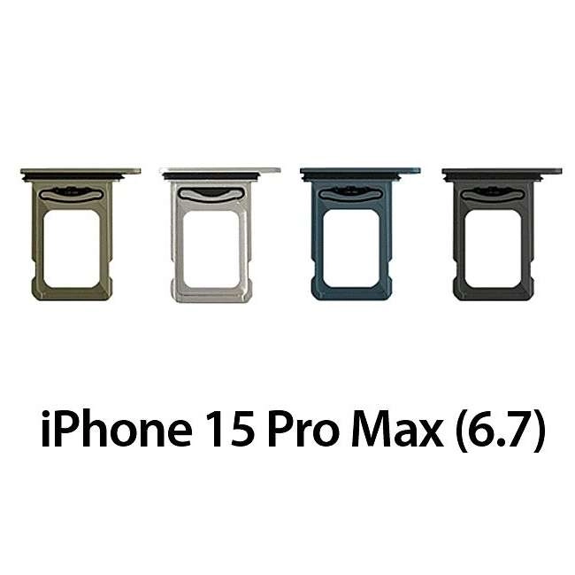 Khay sim iPhone 15 / iPhone 15 Pro / iPhone 15 Plus/ iPhone 15 Pro Max (bản 1 sim và 2 sim)