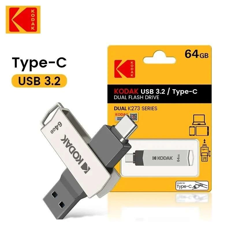 Kodak Dual Flash Drive USB-A 3.2/Type-C 64GB