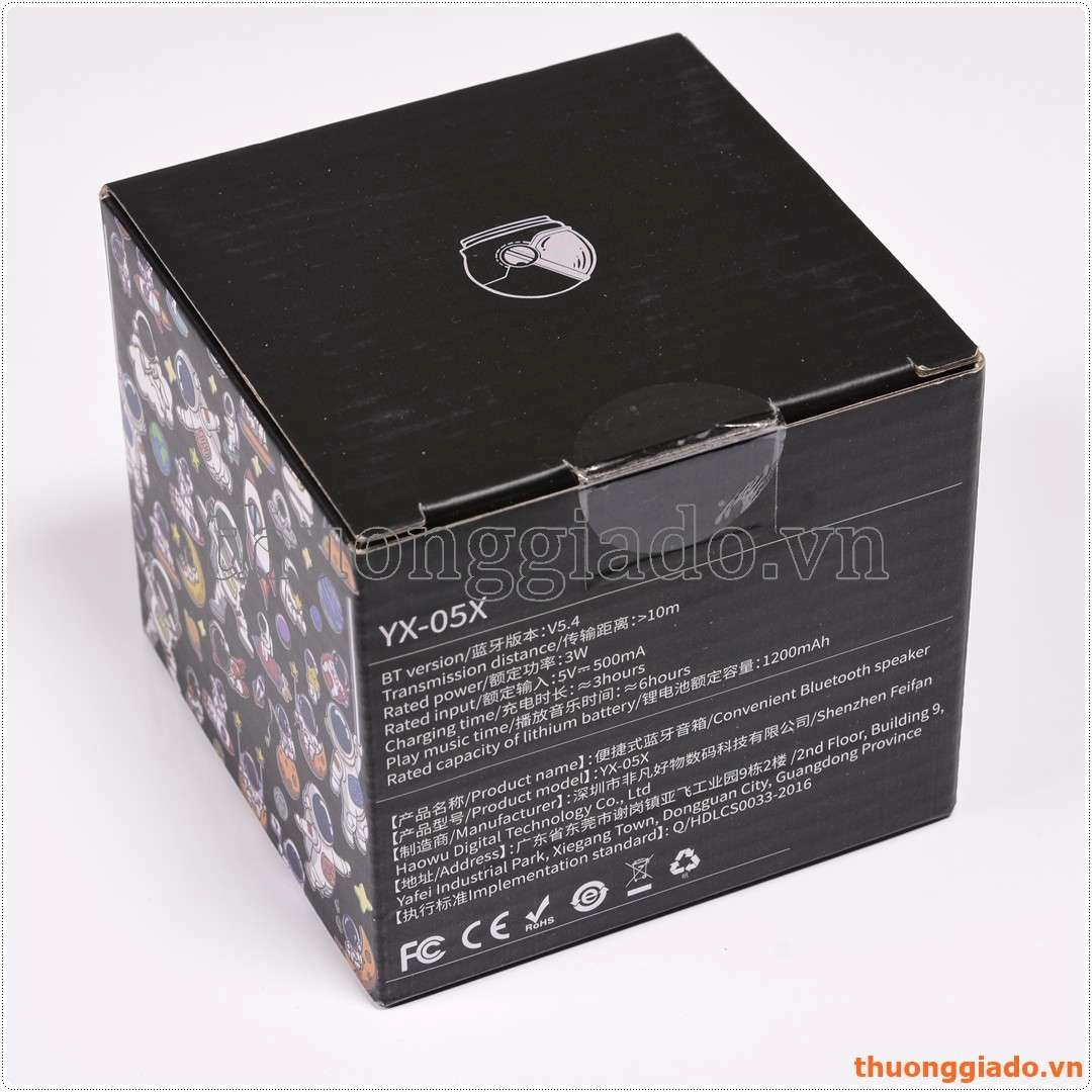 Loa bluetooth YX-05X hỗ trợ đàm thoại chuyển bài, tăng giảm âm lượng, play/stop