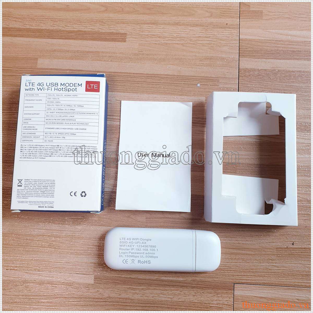 LTE 4G WIFI Dongle - USB phát WIFI từ sim 4G/ 3G dùng được đa mạng - Bộ phát wifi di động 150Mbps 50Mbps