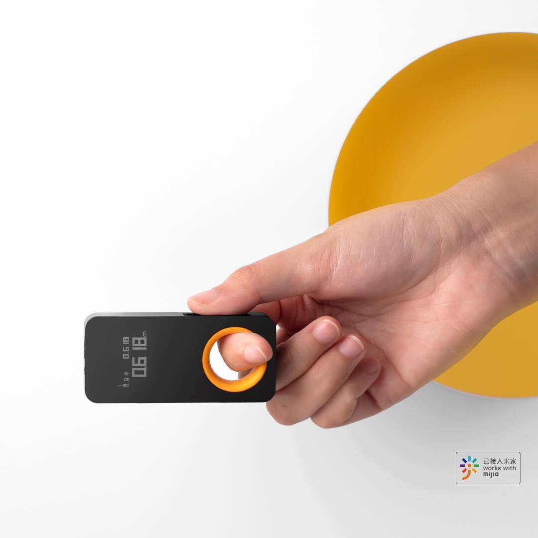 Máy đo khoảng cách Laser thông minh HOTO Màu đen (hỗ trợ kết nối App Mi home của Xiaomi)