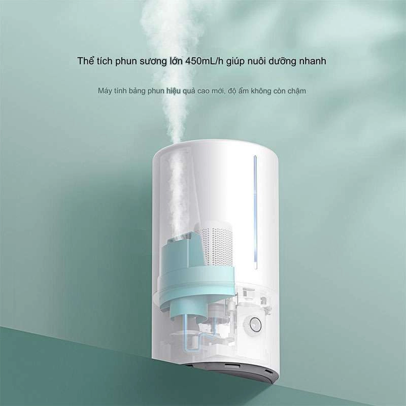 Máy tạo độ ẩm khử khuẩn thông minh Xiaomi Mijia S (MJJSQ03DY), kết nối Mi Home, 450ml/h, bể chứa 4,5l