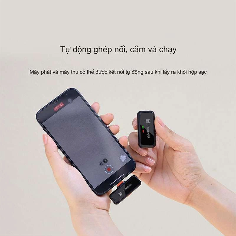 Micro thu âm cài áo lọc tiếng ồn FUNSNAP S6