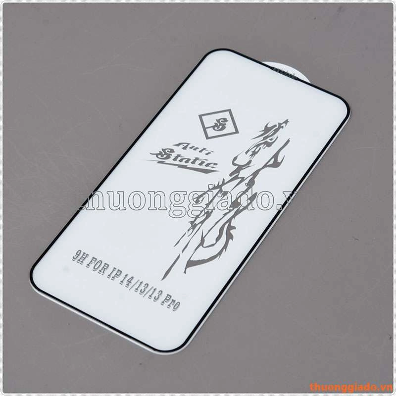 Miếng dán kính cường lực chống vân tay iPhone 14, iPhone 13, iPhone 13 Pro hiệu Rinbo
