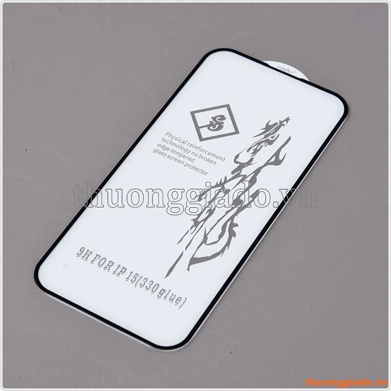 Miếng dán kính cường lực chống vân tay iPhone 15 hiệu Rinbo