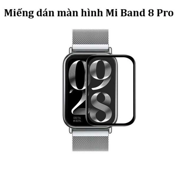 Miếng dán kính cường Lực Xiaomi Mi band 9 (3D, Full màn, PMMA)