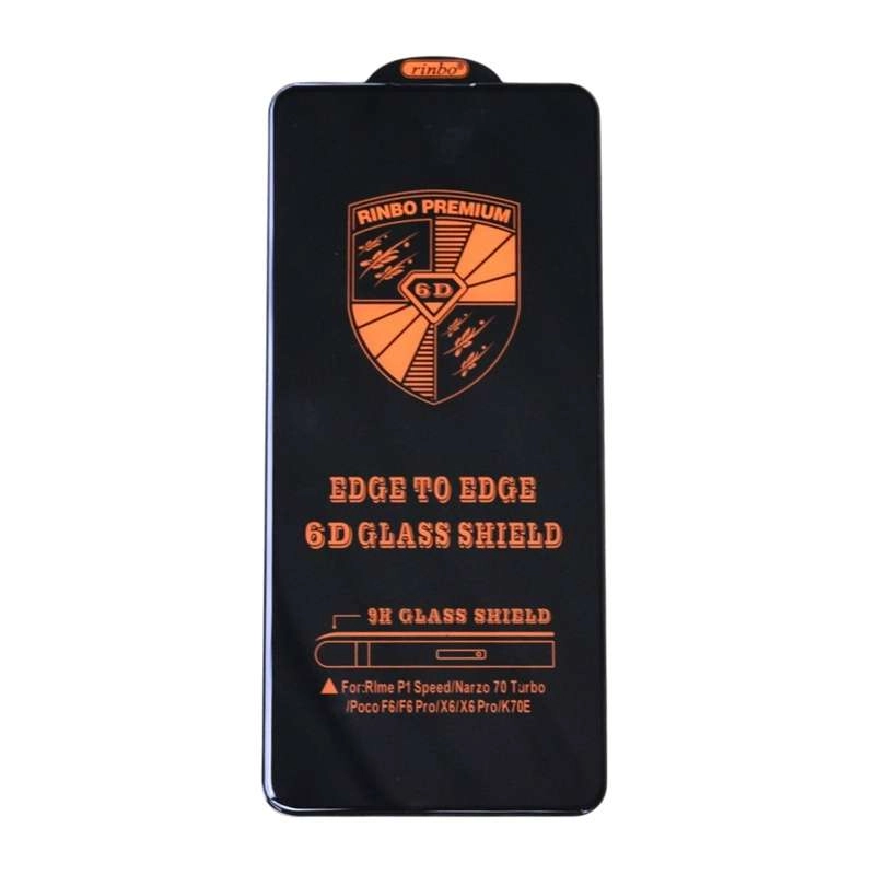 Miếng dán kính cường lực Xiaomi Poco F6, Poco F6 Pro, Poco X6, Poco X6 Pro, Redmi K70E, Realme P1 Speed, Narzo 70 Turbo (hiệu Rinbo, full màn, 9H)