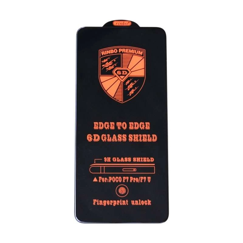 Miếng dán kính cường lực Xiaomi Poco F7 Pro, F7 Ultra (hiệu Rinbo, full màn, 9H)