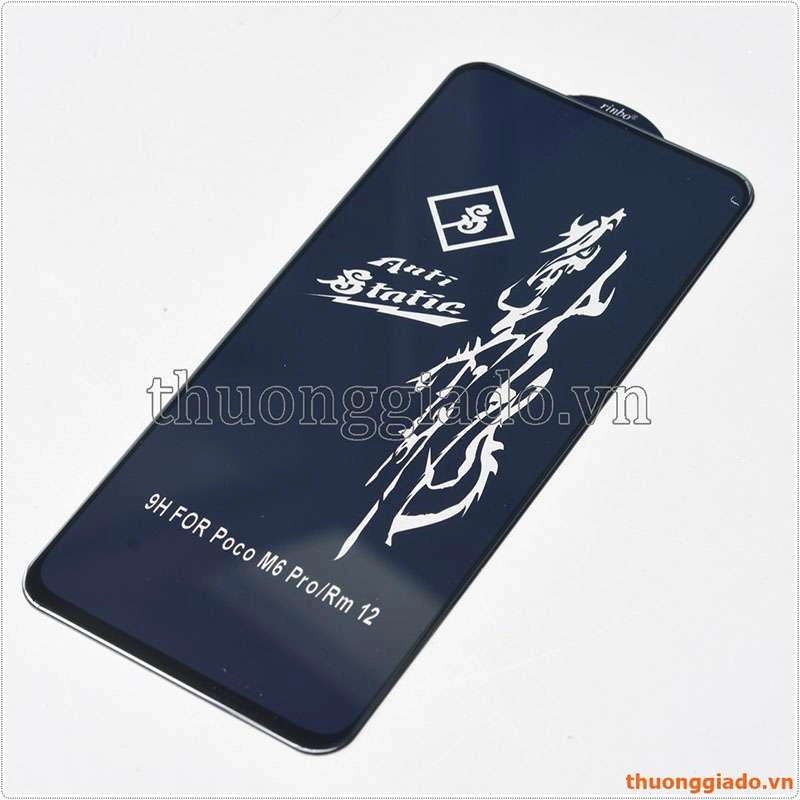 Miếng dán kính cường lực Xiaomi Poco M6 Pro, Xiaomi Redmi 12 hiệu Rinbo