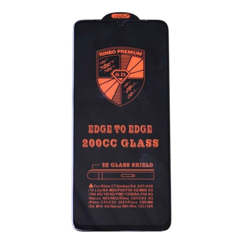 Miếng dán kính cường lực Xiaomi Redmi 13C, Redmi 13R, POCO C65, Samsung A07, A06, T4 Lite, M05, F05, F06, M06, M14 Vivo Y04, Y19, Y19E, Y29S, Narzo N63, N53, N61, Realme C61, C63, C51, C53,  hiệu Rinbo