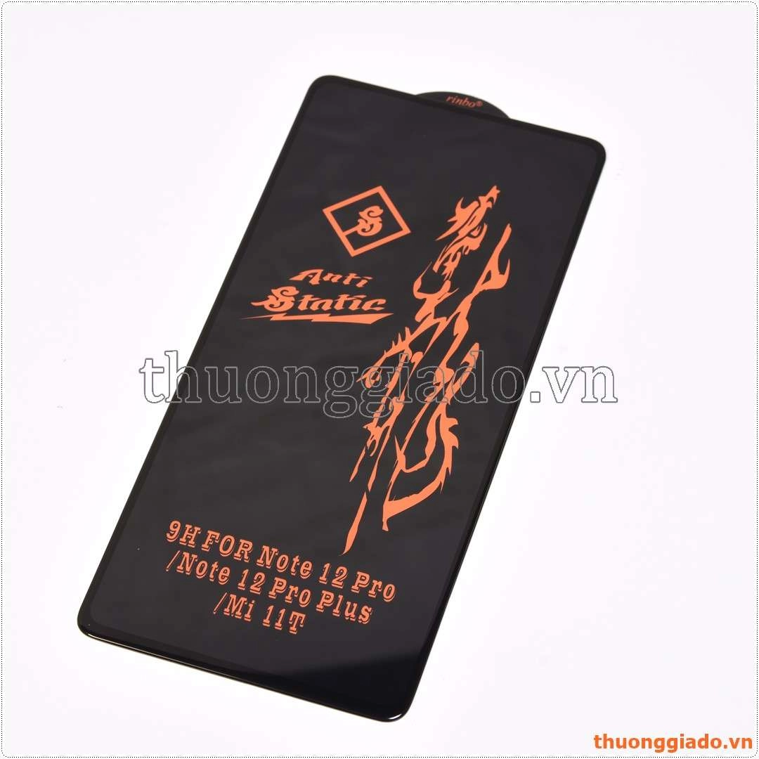 Miếng dán kính cường lực Xiaomi Redmi Note 12 Pro Plus (hiệu Rinbo, full màn, 9H)