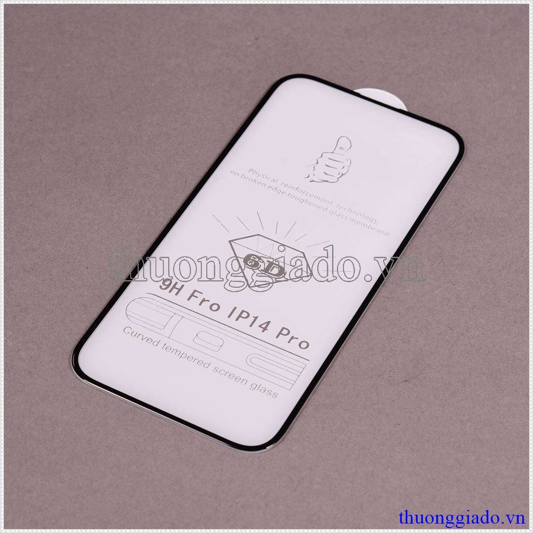 Miếng dán màn hình iPhone 14 Pro (kính cường lực, 5D, 9H, full màn)