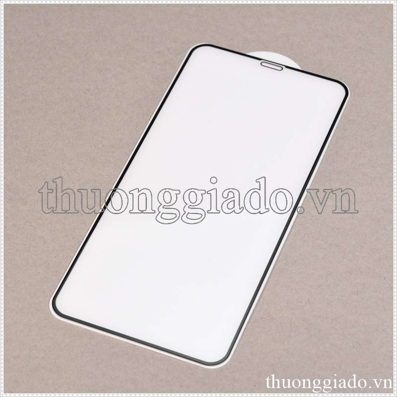 Miếng dán màn hình iPhone XS Max (kính cường lực, 5D, 9H, full keo, full màn)