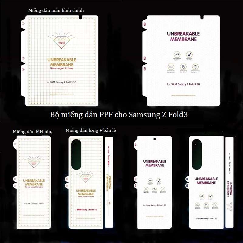 Miếng dán PPF cho Samsung Z Fold3
