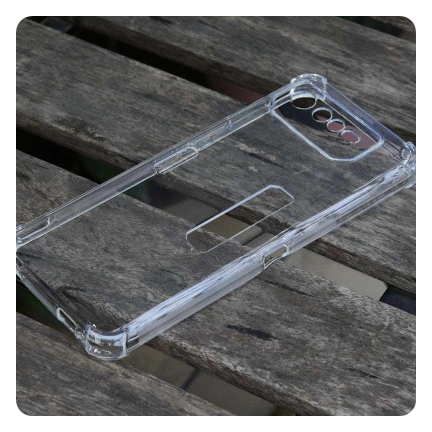 Ốp lưng Asus ROG Phone 6 Pro (ốp silicone trong suốt, tăng cường chống sốc 4 góc)