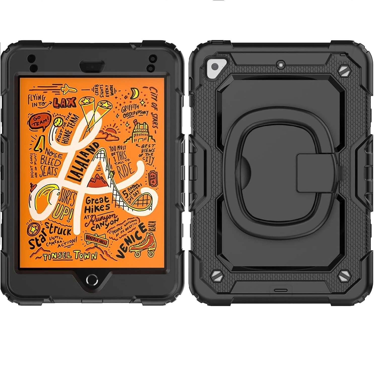 Ốp lưng chống sốc iPad Mini 4/ iPad Mini 5 (3 lớp bảo vệ siêu bền, tay cầm xoay 360 độ