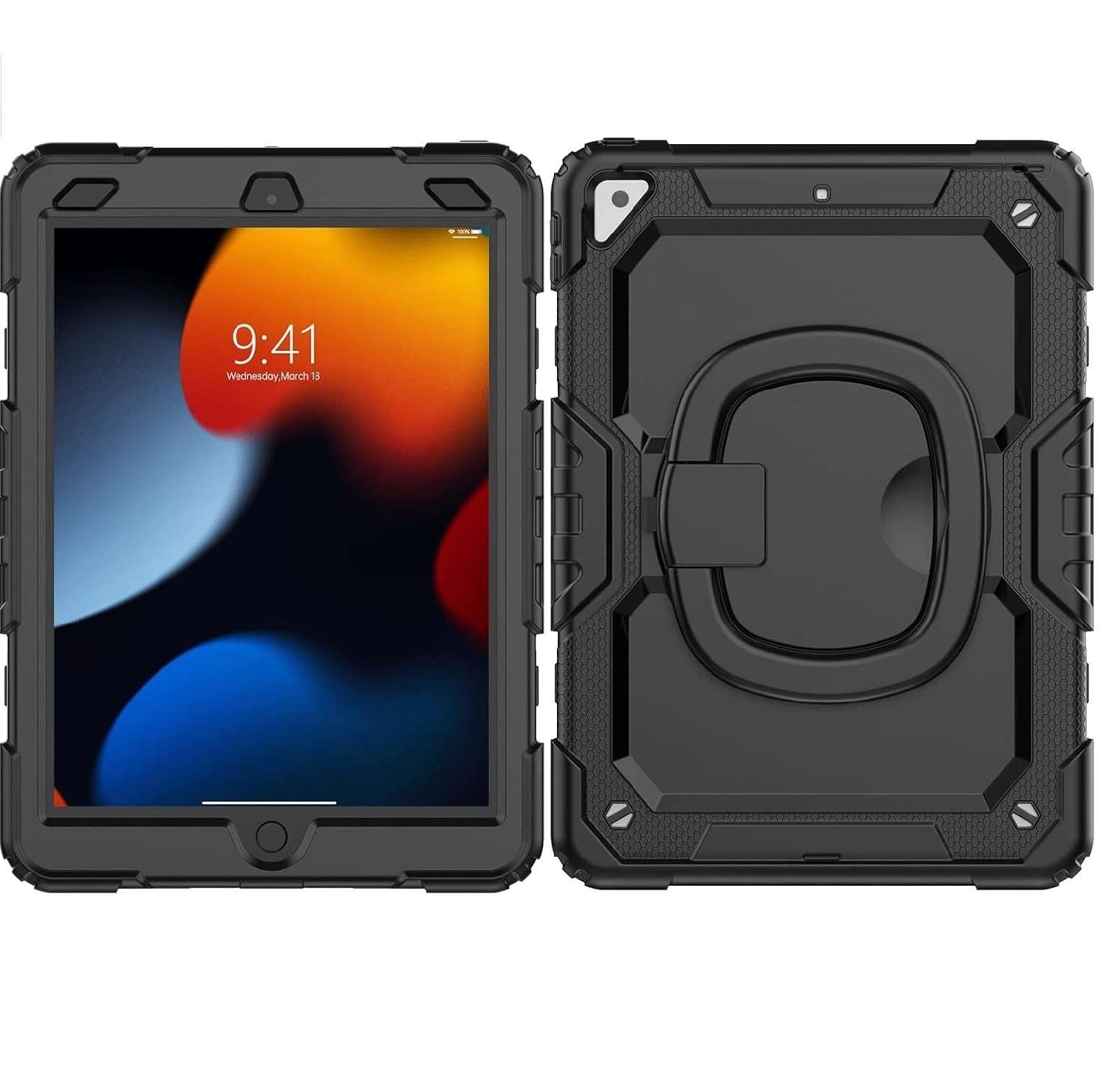 Ốp lưng chống sốc iPad Pro 10.5/ iPad Air 3 10.5 (3 lớp bảo vệ siêu bền, tay cầm xoay 360 độ