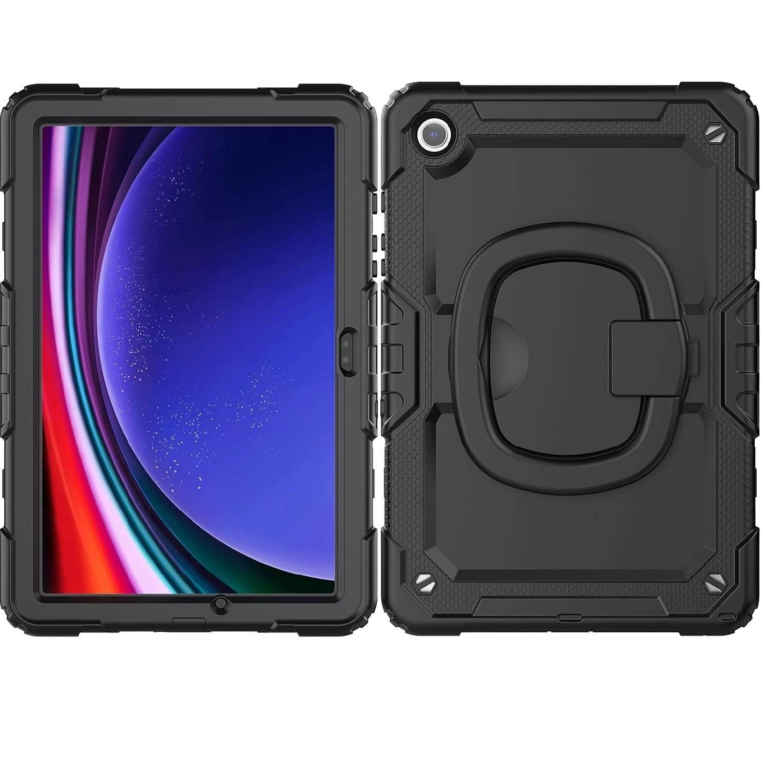 Ốp lưng chống sốc Samsung Tab A9 Plus 11inch SM-X210/SM-216/SM-X218 (3 lớp bảo vệ siêu bền, tay cầm xoay 360 độ