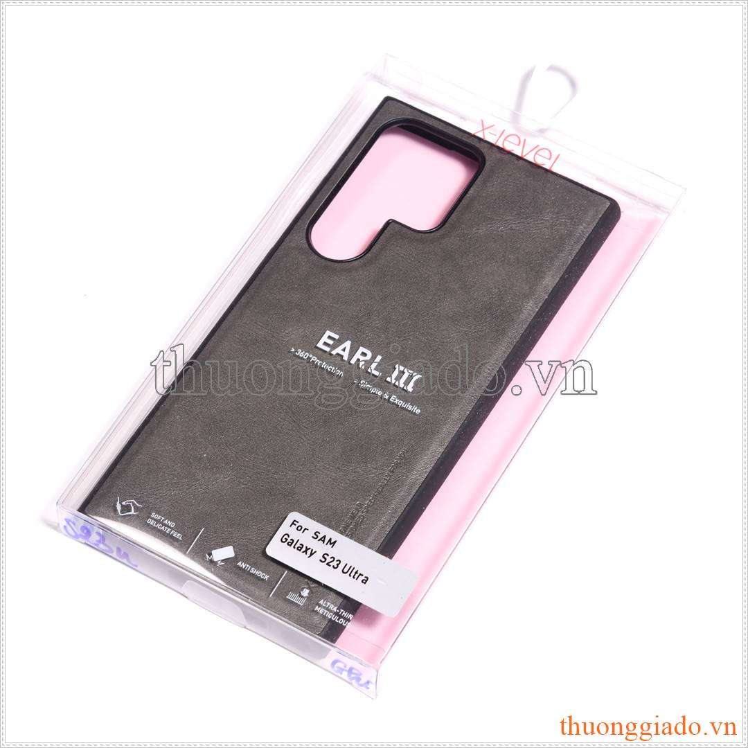 Ốp lưng da Samsung Galaxy S23 Ultra X-level EARL III