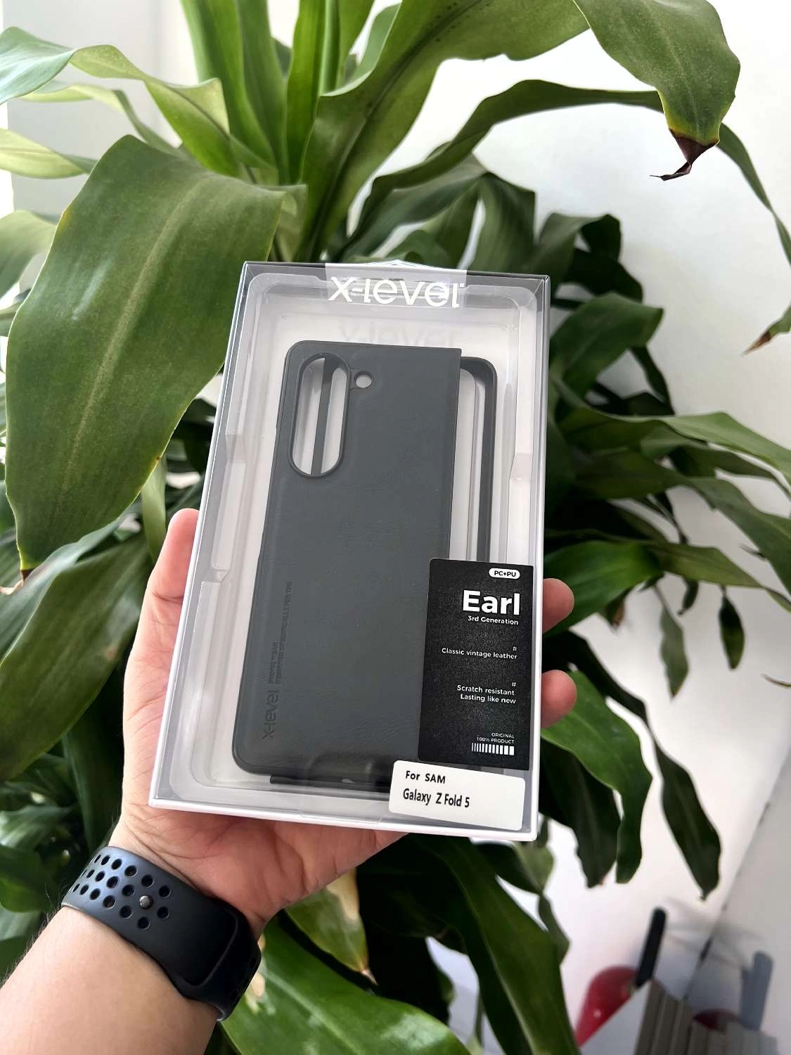 Ốp lưng da Samsung Galaxy Z Fold 5 Earl X Level