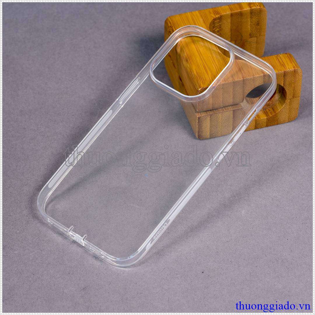 Ốp lưng dẻo iPhone 14 hiệu Vu Case trong suôt