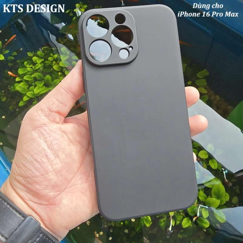 Ốp lưng dẻo màu đen hiệu KST DESIGN cho iPhone 16 Pro Max